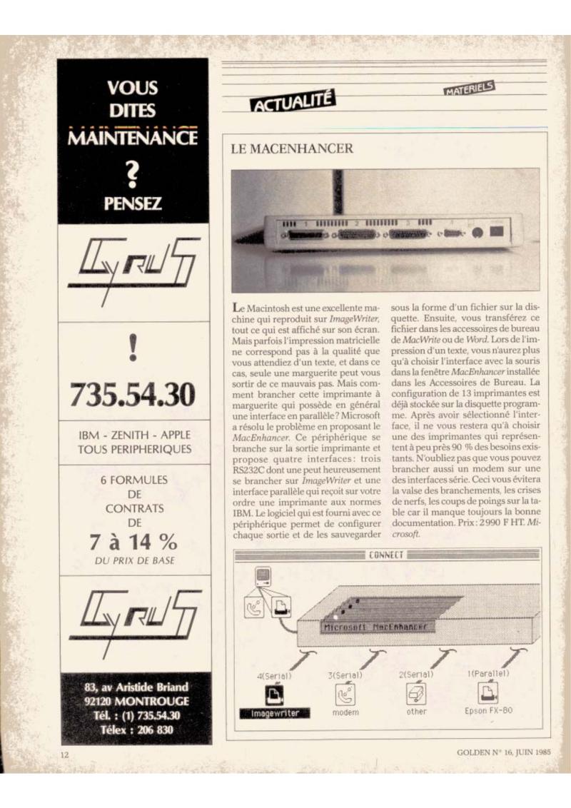 Golden Issue No 16 1985 06 IDG France FR — page 14