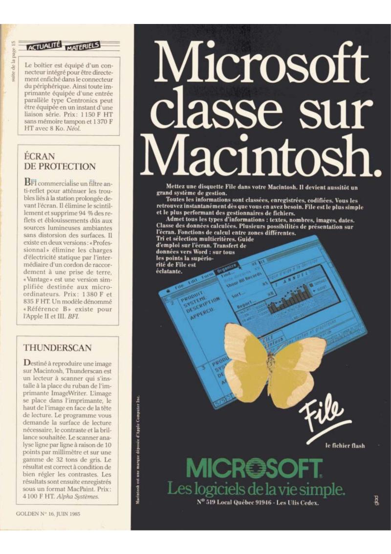 Golden Issue No 16 1985 06 IDG France FR — page 19