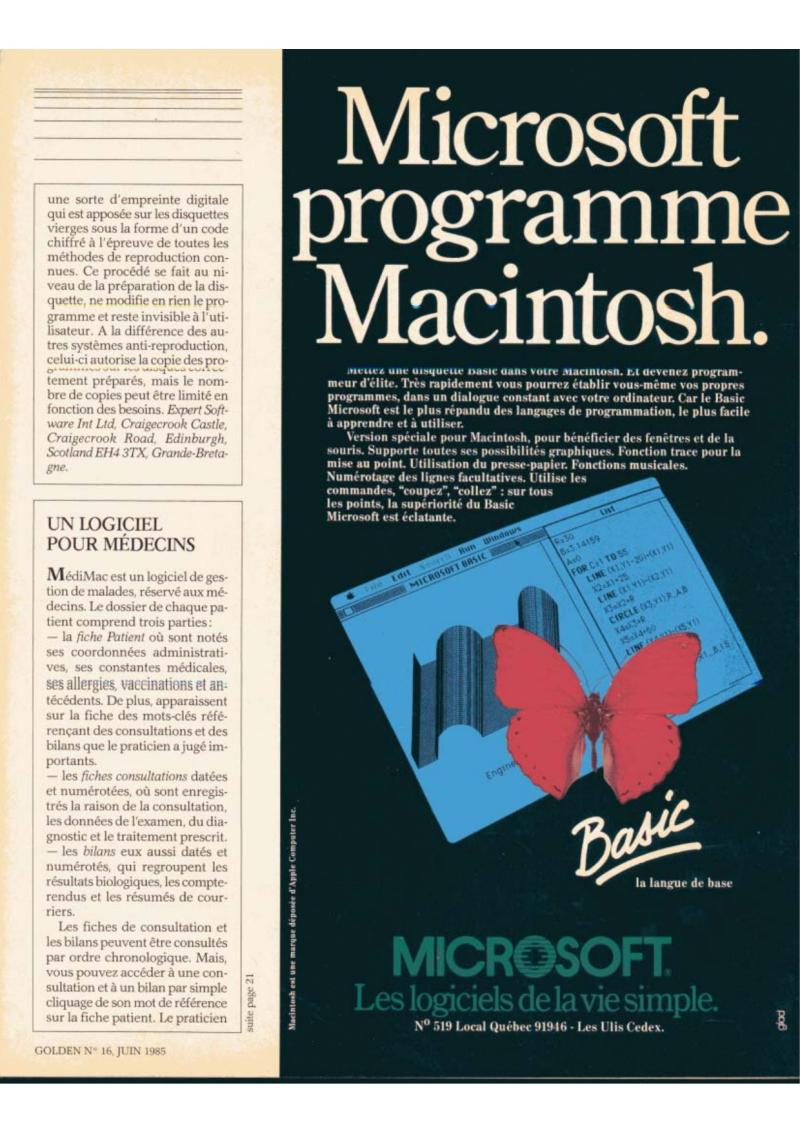 Golden Issue No 16 1985 06 IDG France FR — page 21