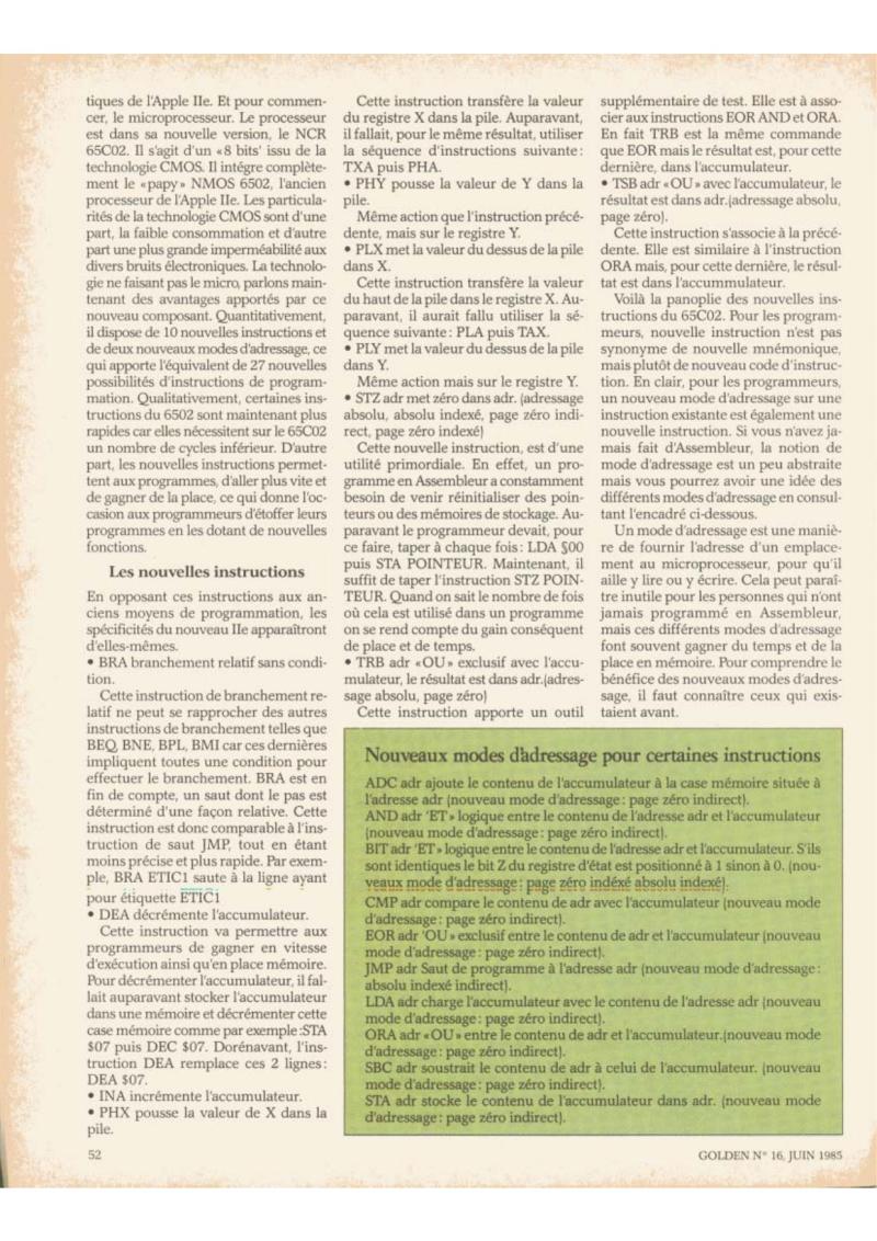 Golden Issue No 16 1985 06 IDG France FR — page 54