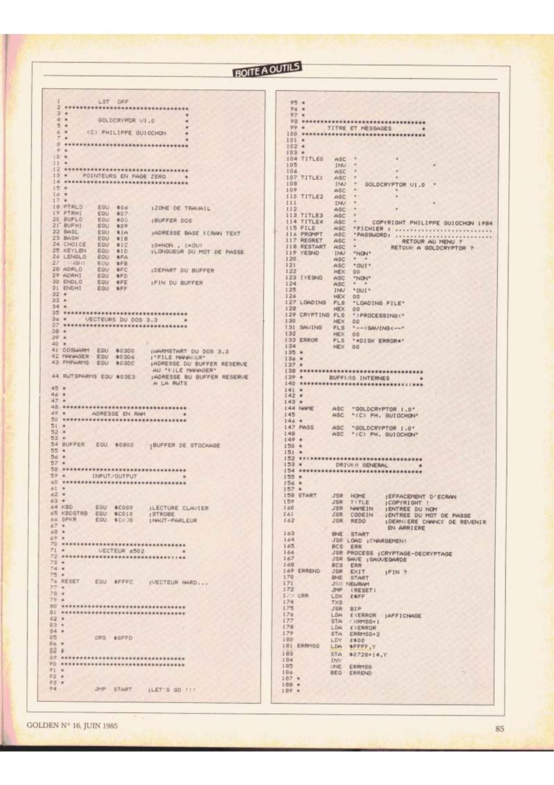 Golden Issue No 16 1985 06 IDG France FR — page 91