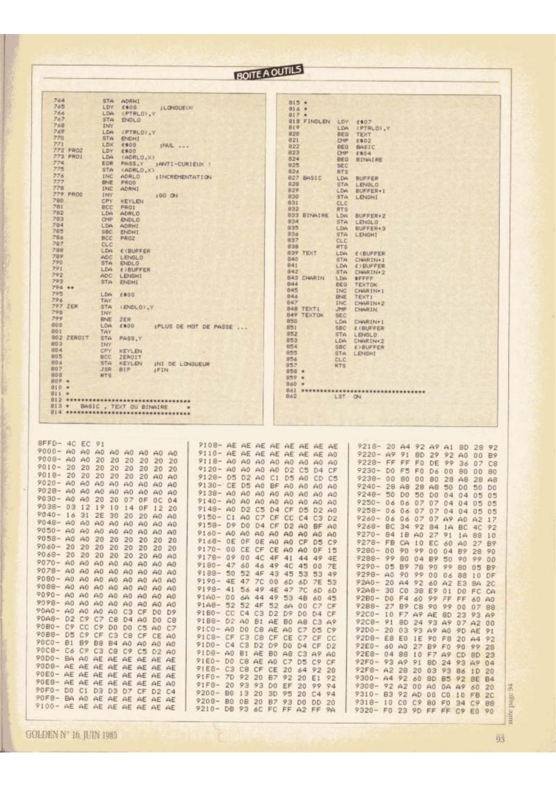 Golden Issue No 16 1985 06 IDG France FR — page 99