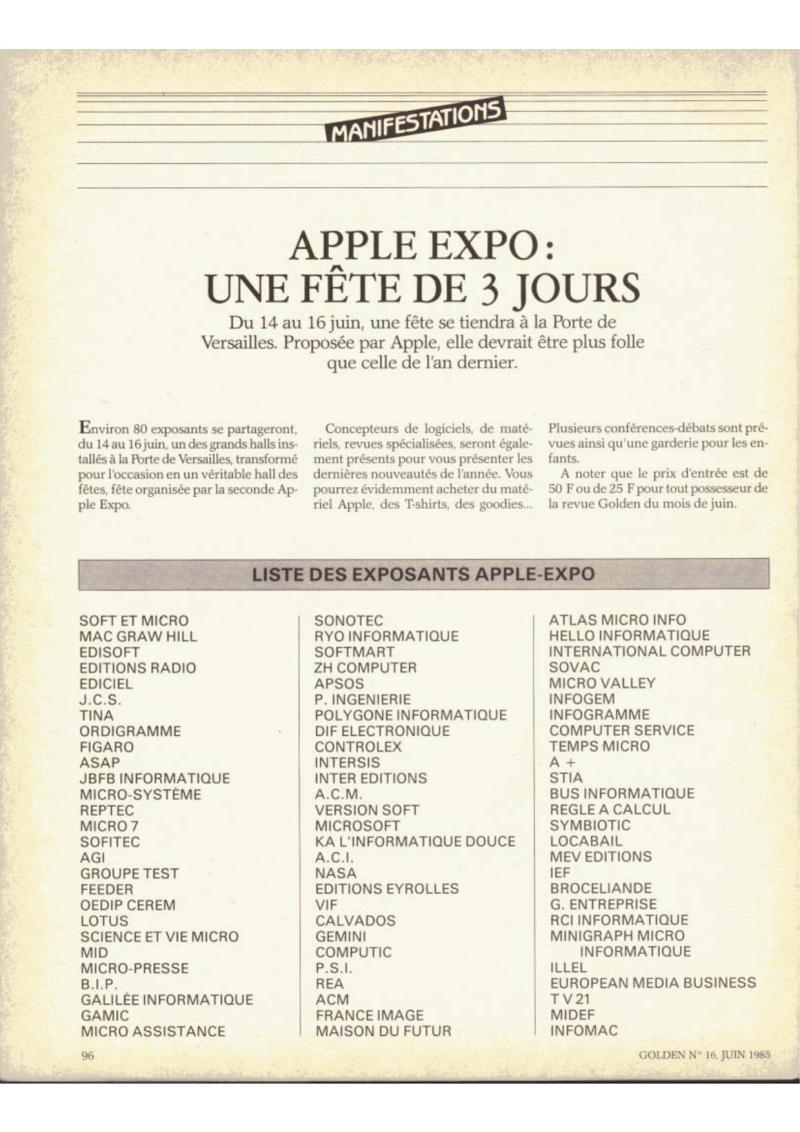 Golden Issue No 16 1985 06 IDG France FR — page 102