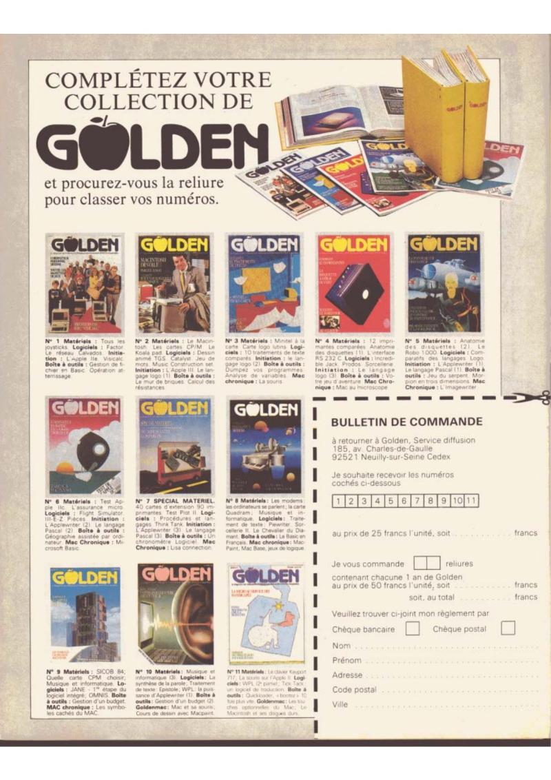 Golden Issue No 16 1985 06 IDG France FR — page 106