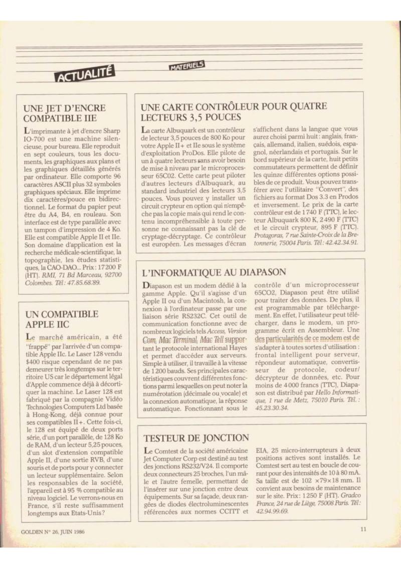 Golden Issue No 26 1986 06 IDG France FR — page 12