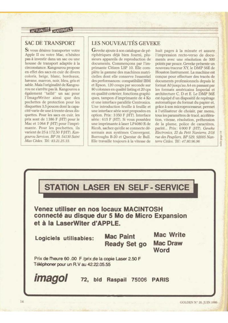 Golden Issue No 26 1986 06 IDG France FR — page 15