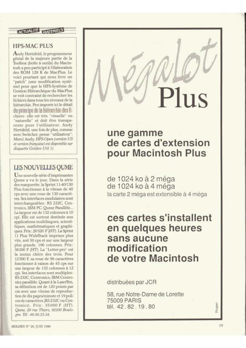 Golden Issue No 26 1986 06 IDG France FR — page 20