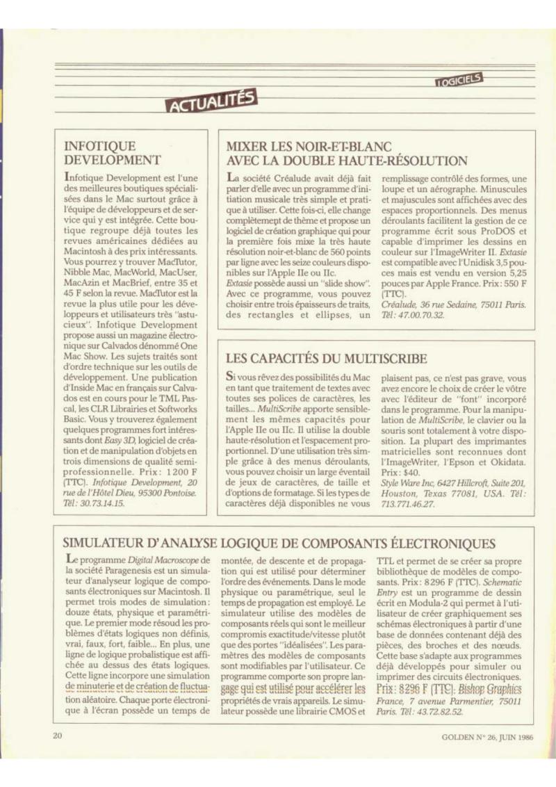 Golden Issue No 26 1986 06 IDG France FR — page 21