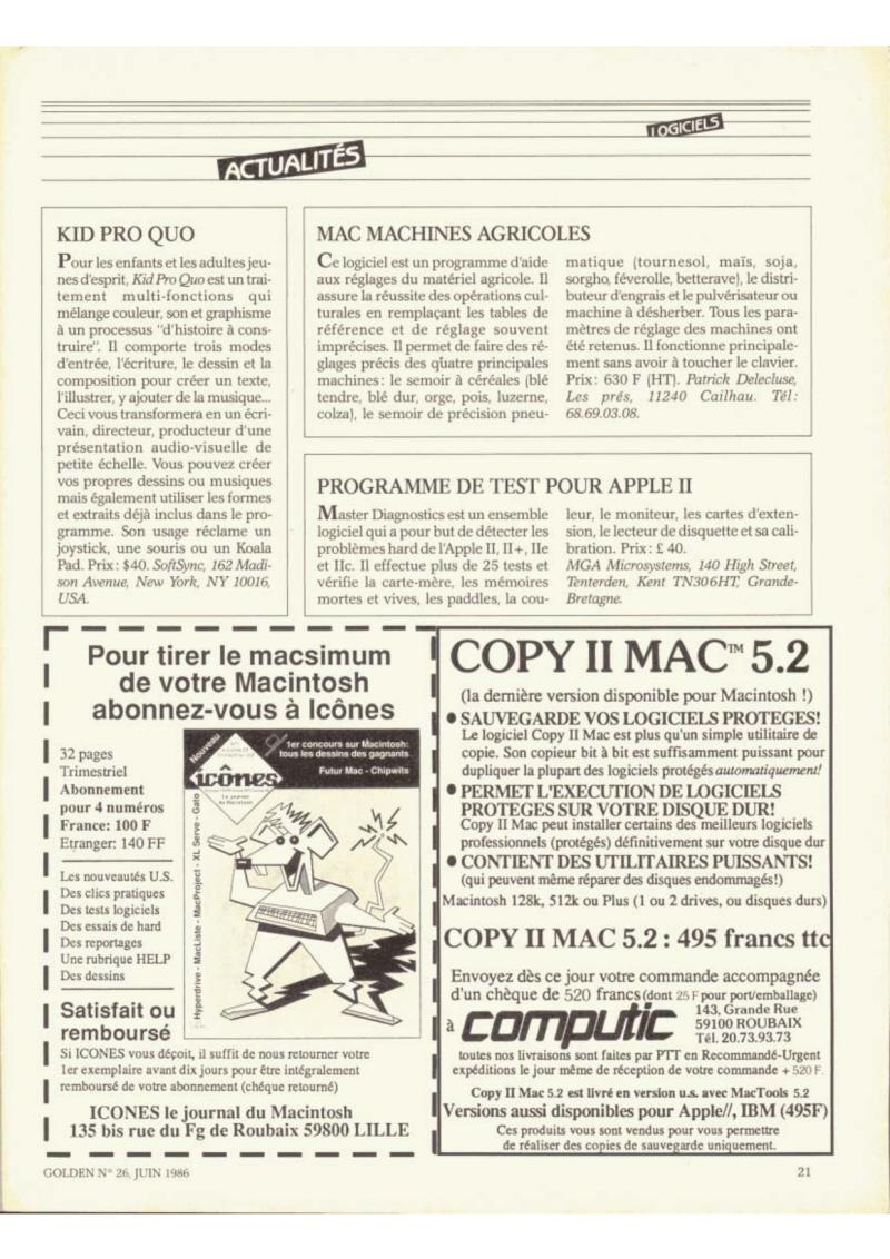 Golden Issue No 26 1986 06 IDG France FR — page 22