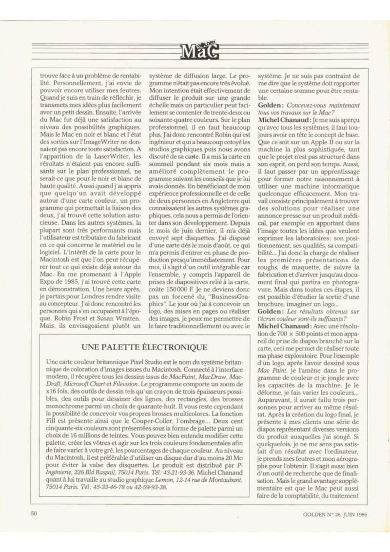 Golden Issue No 26 1986 06 IDG France FR — page 51