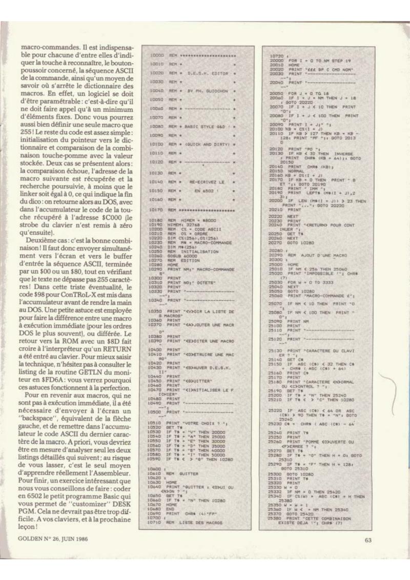 Golden Issue No 26 1986 06 IDG France FR — page 64