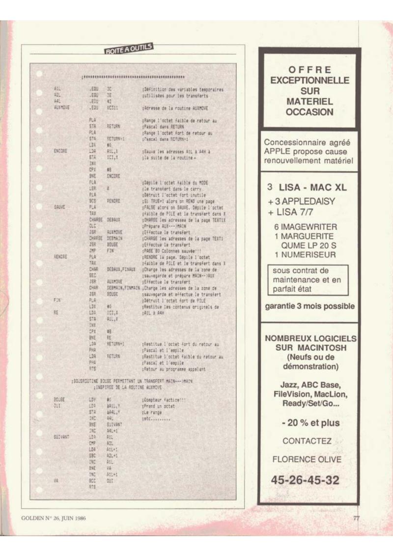 Golden Issue No 26 1986 06 IDG France FR — page 76