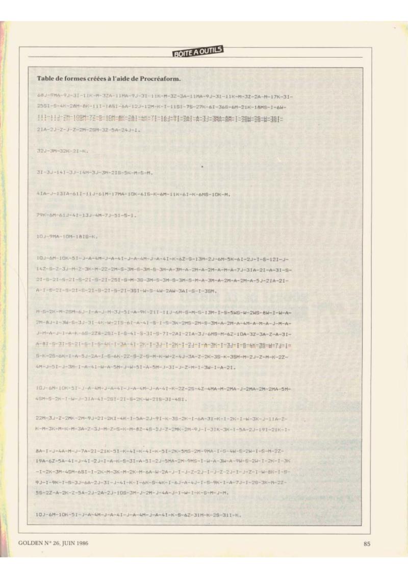 Golden Issue No 26 1986 06 IDG France FR — page 84