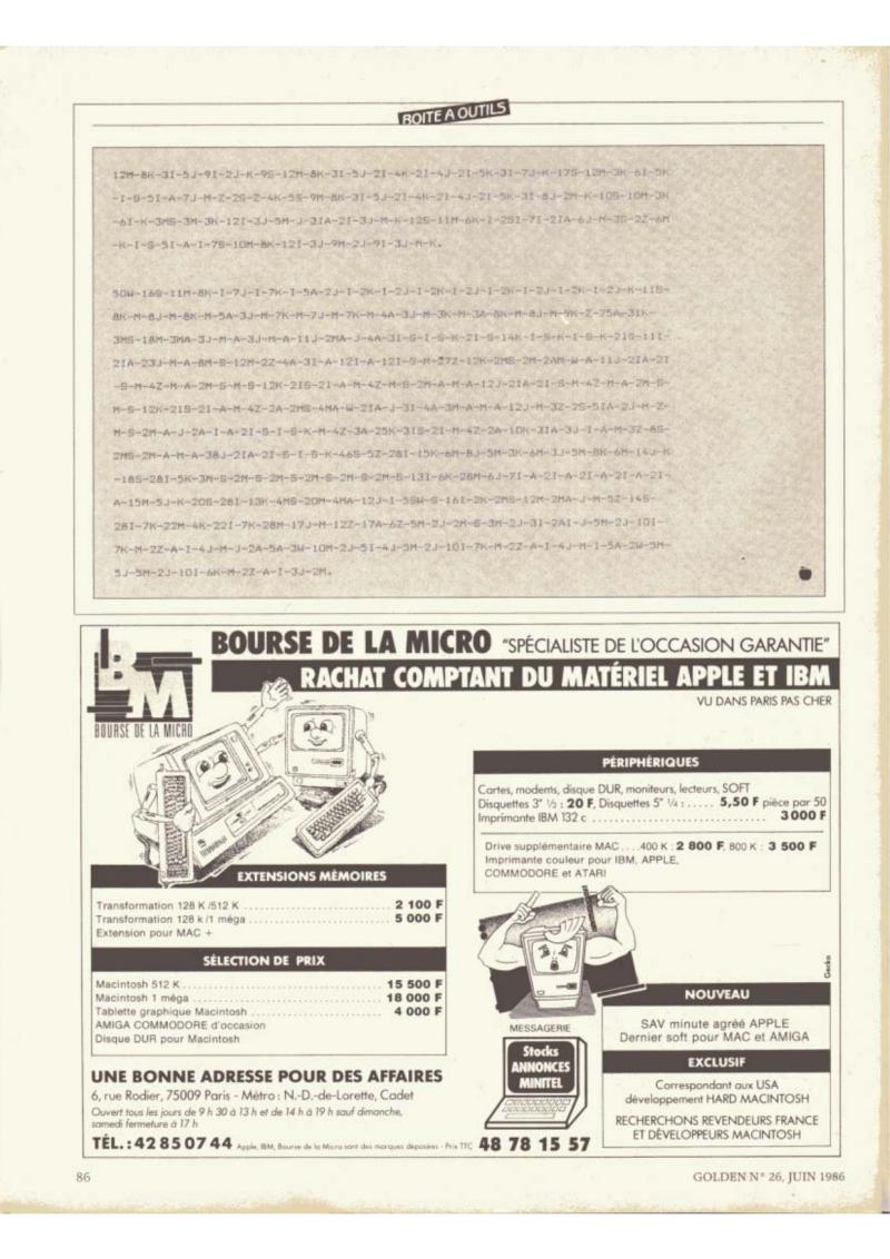 Golden Issue No 26 1986 06 IDG France FR — page 85