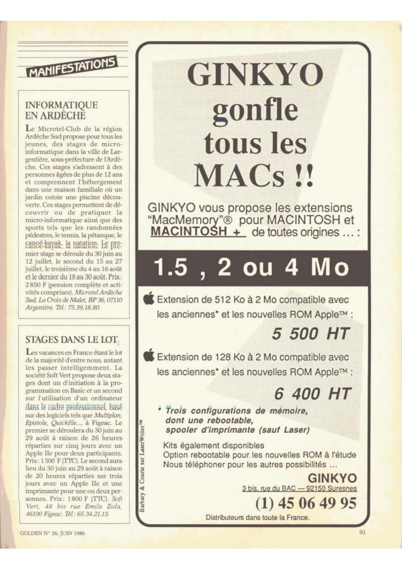 Golden Issue No 26 1986 06 IDG France FR — page 90