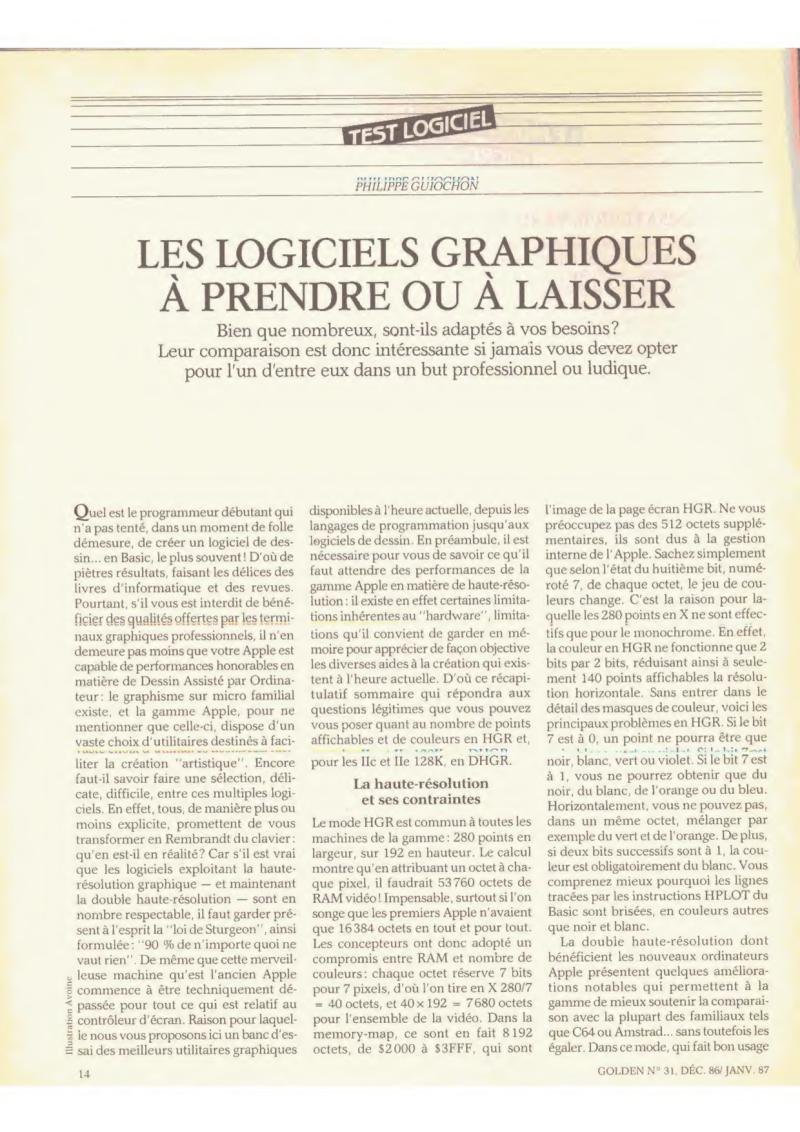 Golden Issue No 31 1986 12 IDG France FR — page 14