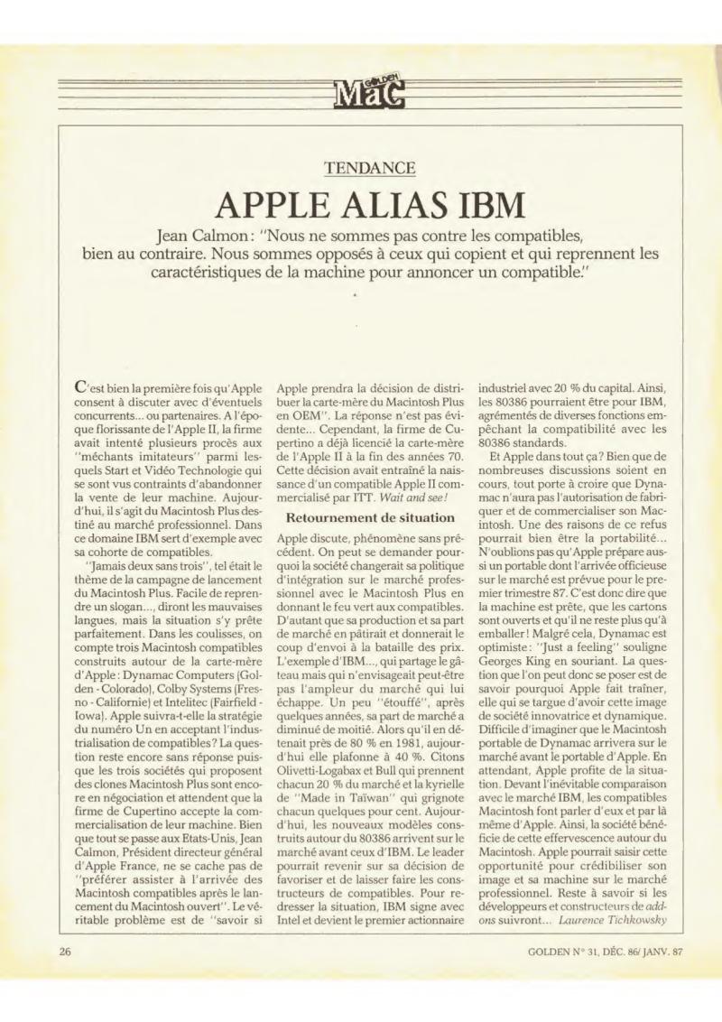 Golden Issue No 31 1986 12 IDG France FR — page 26