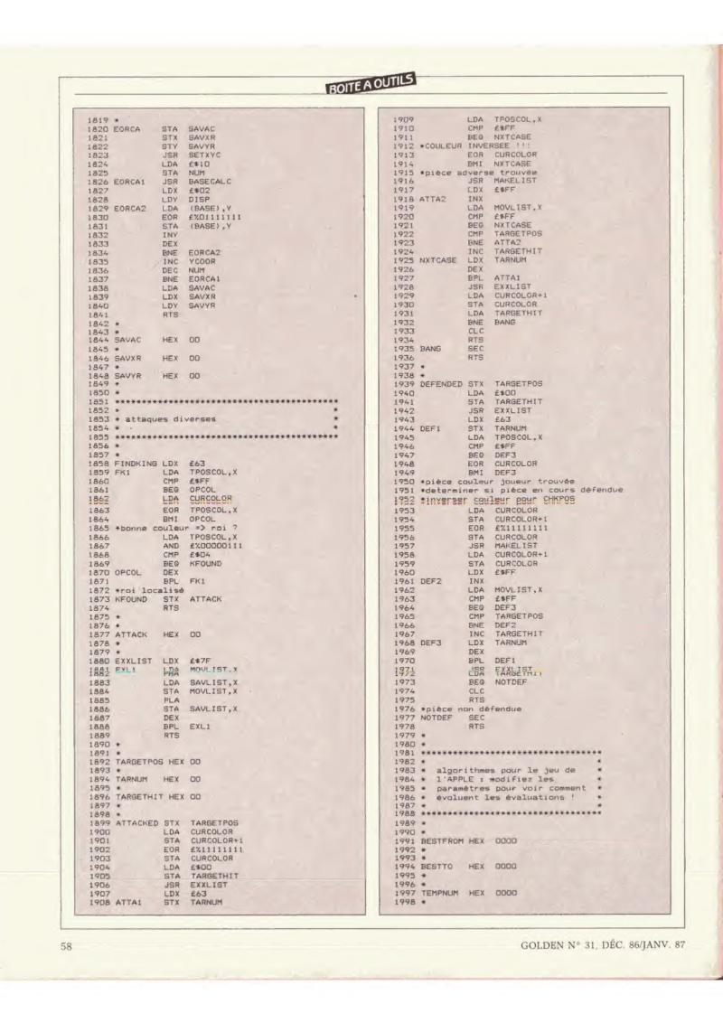 Golden Issue No 31 1986 12 IDG France FR — page 58
