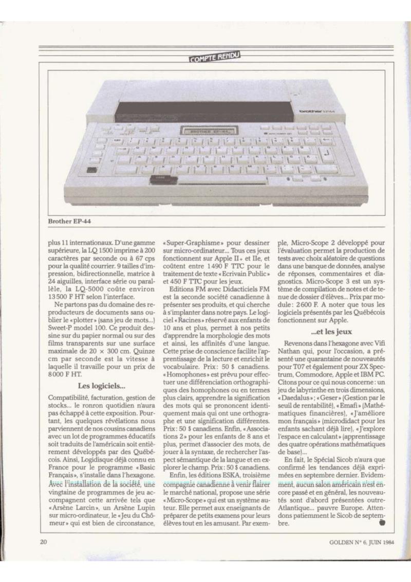 Golden Issue No 6 1984 06 IDG France FR — page 20