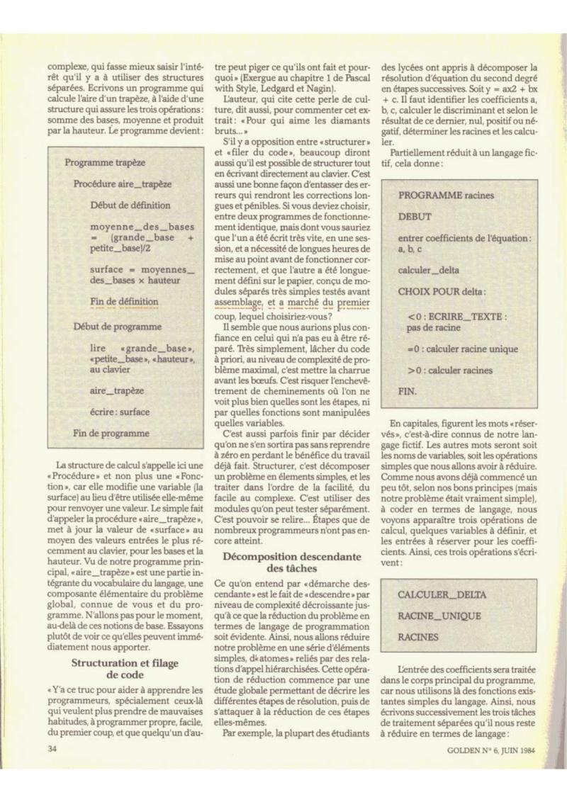 Golden Issue No 6 1984 06 IDG France FR — page 34