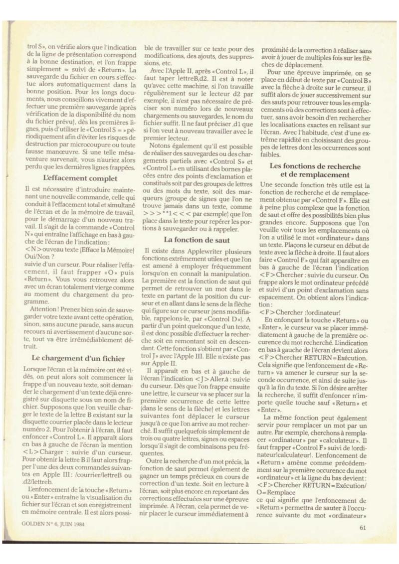 Golden Issue No 6 1984 06 IDG France FR — page 61