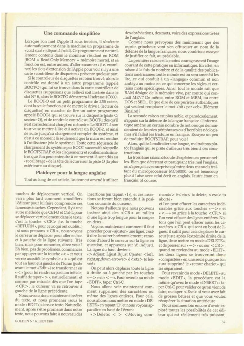 Golden Issue No 6 1984 06 IDG France FR — page 67