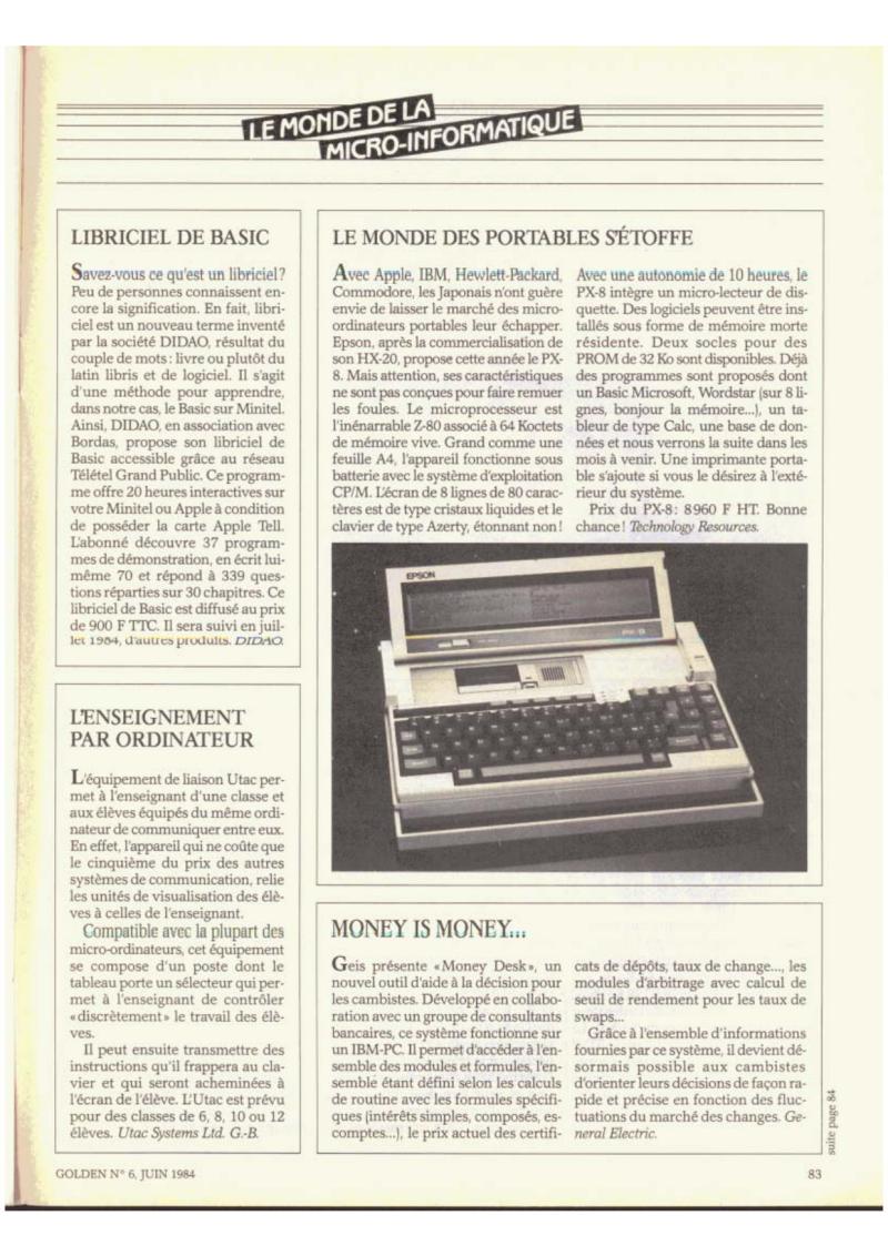 Golden Issue No 6 1984 06 IDG France FR — page 83