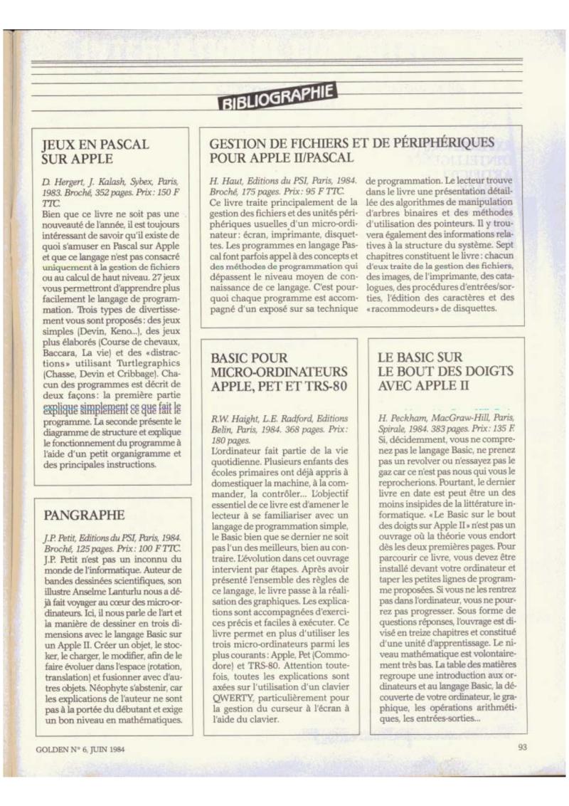 Golden Issue No 6 1984 06 IDG France FR — page 93