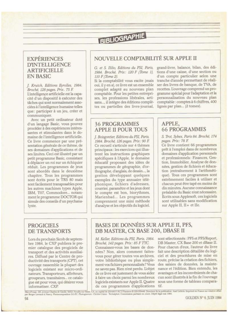 Golden Issue No 6 1984 06 IDG France FR — page 94