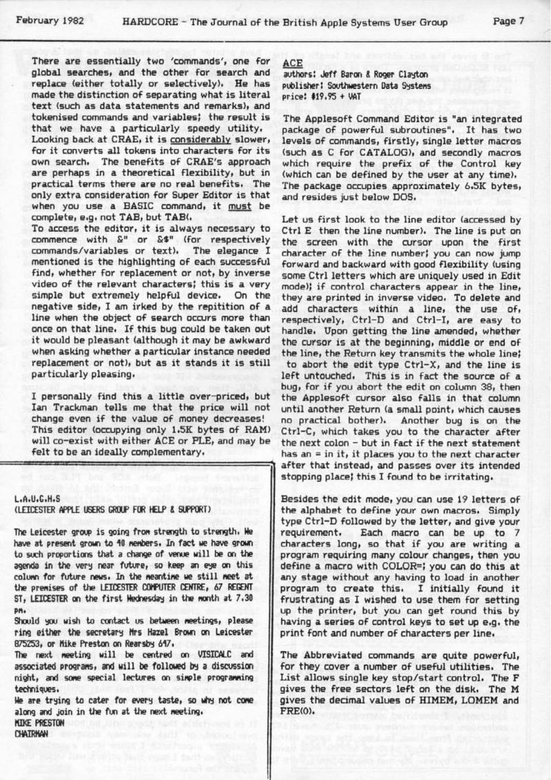 Hardcore Volume 2 No. 1 1982 02 BASUG GB — page 7