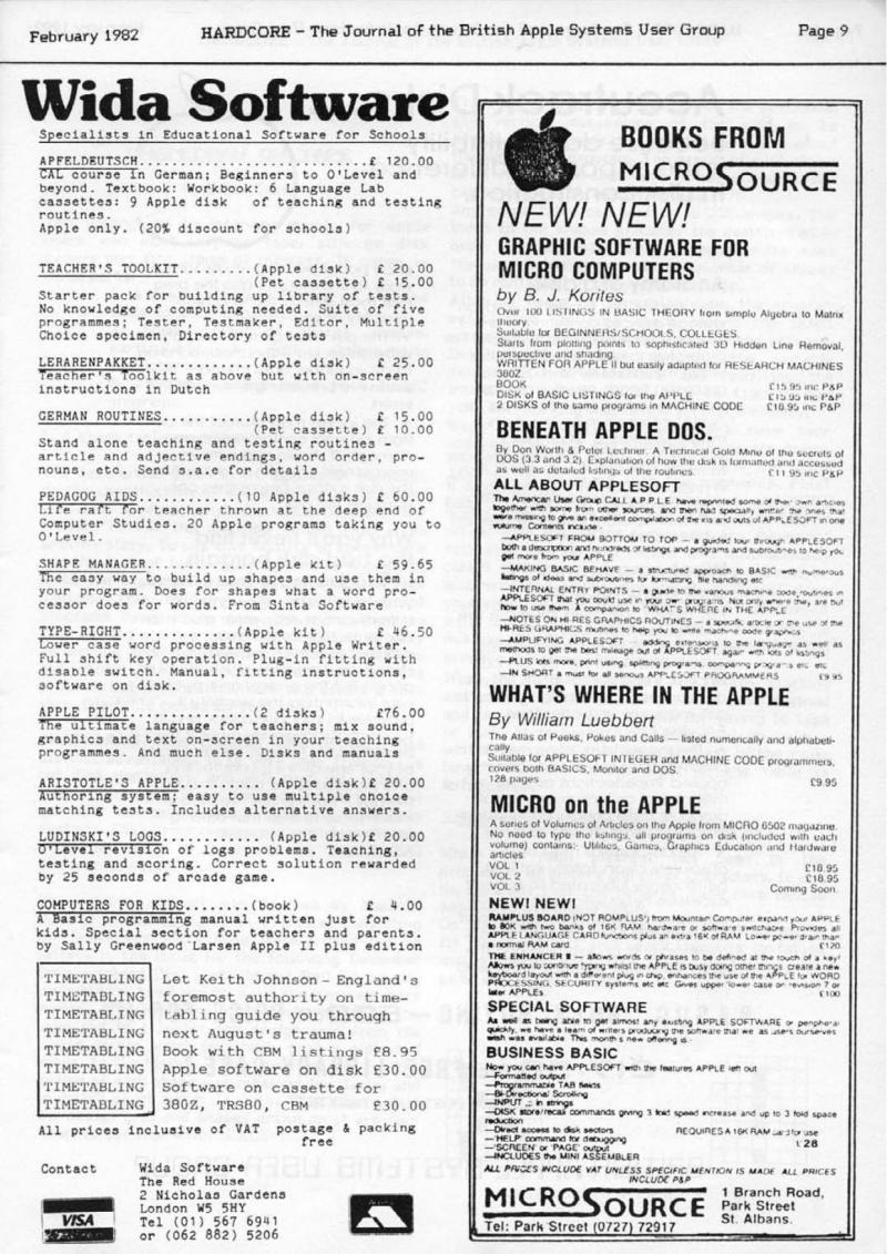 Hardcore Volume 2 No. 1 1982 02 BASUG GB — page 9