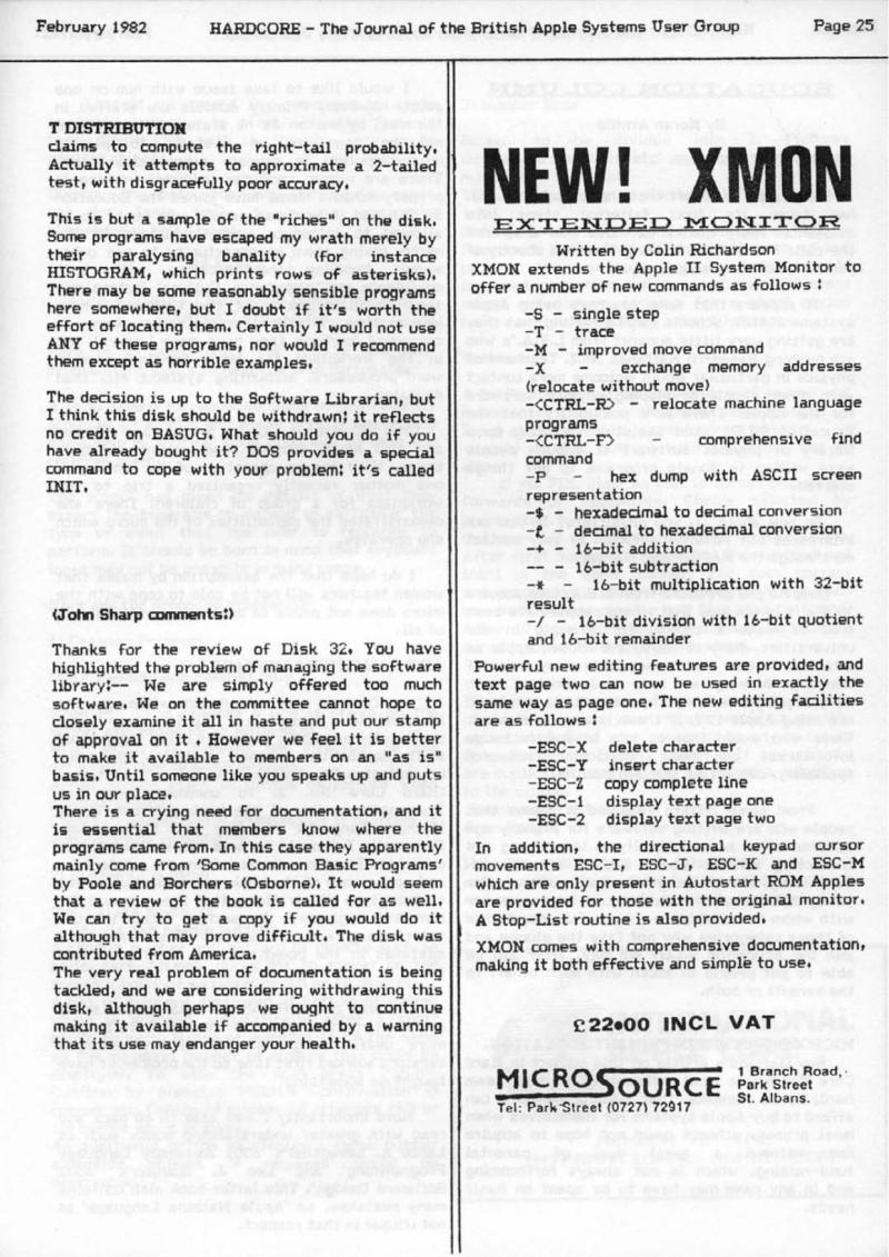 Hardcore Volume 2 No. 1 1982 02 BASUG GB — page 25