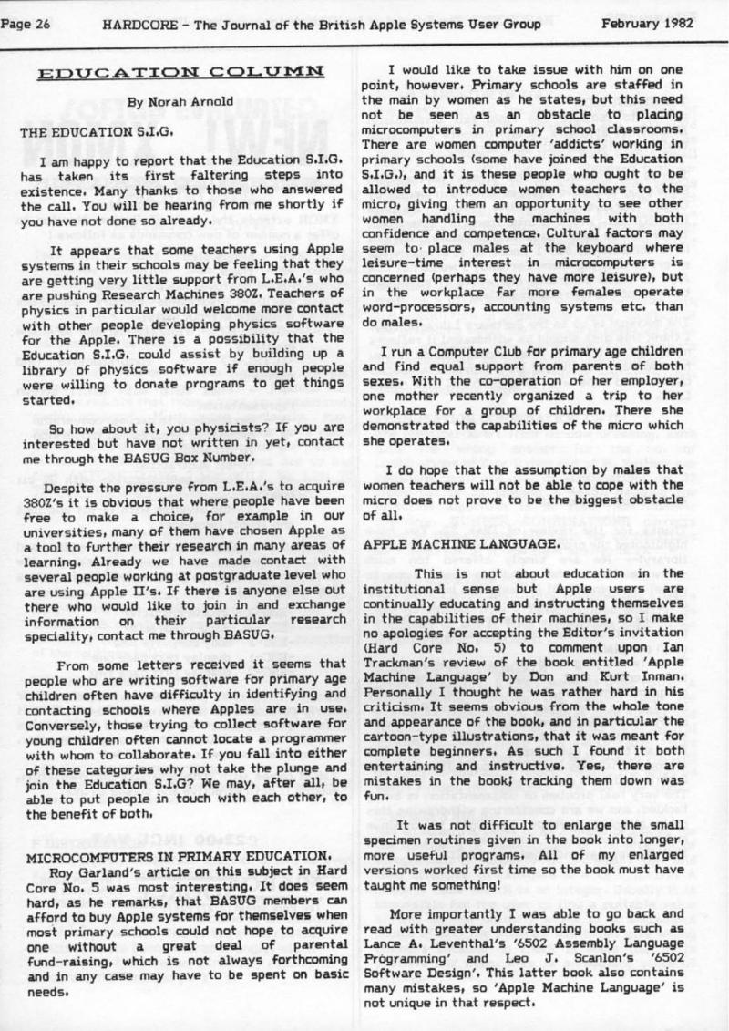 Hardcore Volume 2 No. 1 1982 02 BASUG GB — page 26