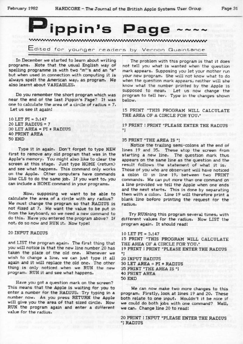 Hardcore Volume 2 No. 1 1982 02 BASUG GB — page 31