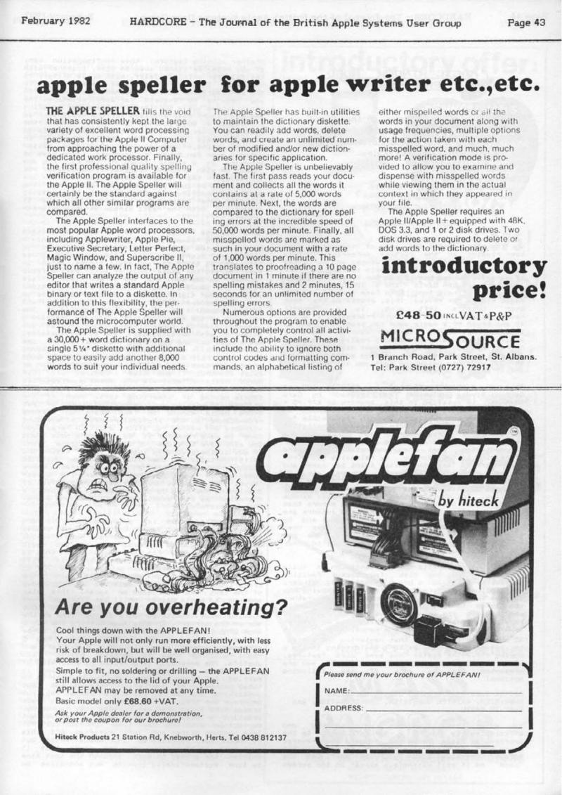 Hardcore Volume 2 No. 1 1982 02 BASUG GB — page 43