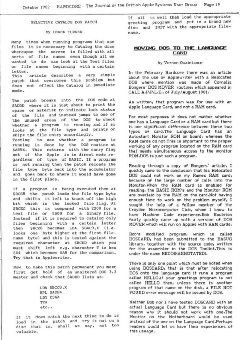 Hardcore Volume 2 No. 5 1982 10 BASUG GB — page 19