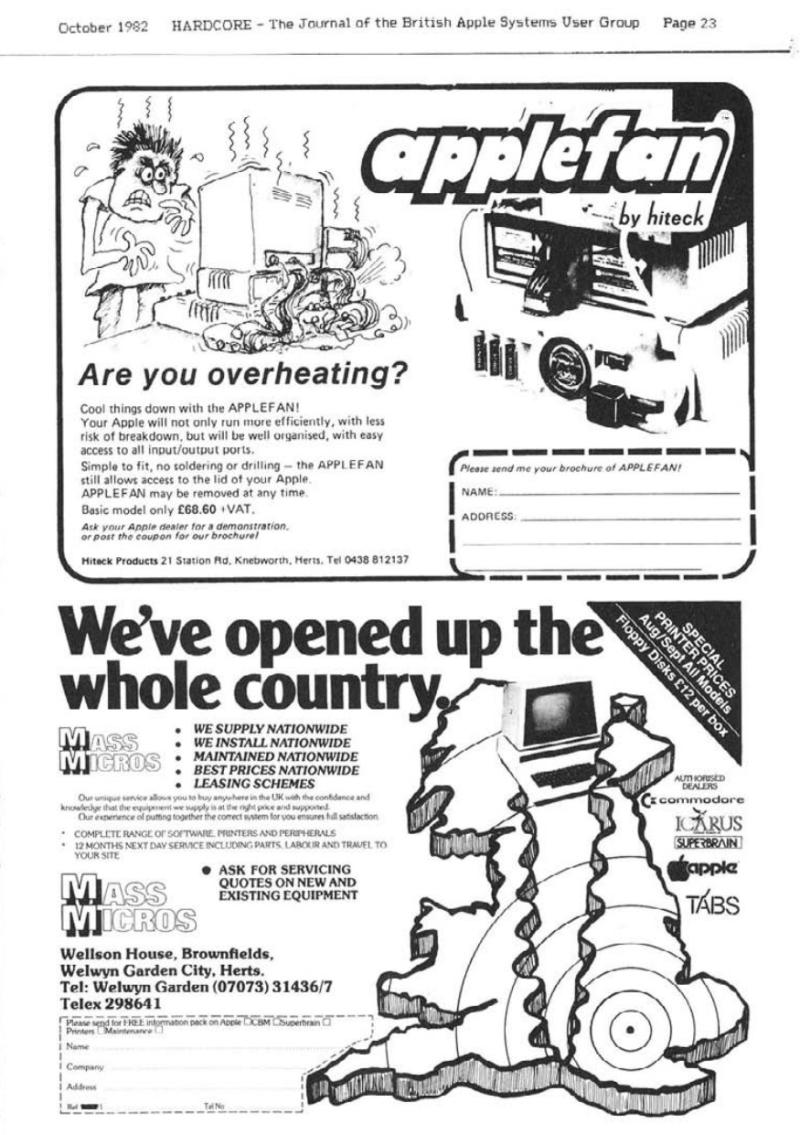Hardcore Volume 2 No. 5 1982 10 BASUG GB — page 23