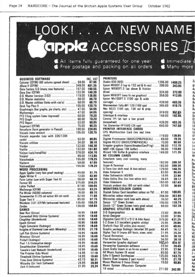 Hardcore Volume 2 No. 5 1982 10 BASUG GB — page 24