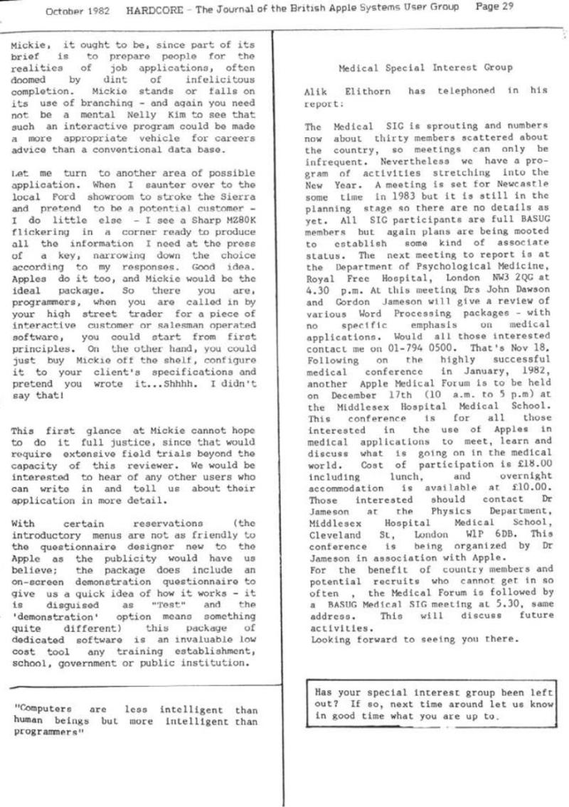 Hardcore Volume 2 No. 5 1982 10 BASUG GB — page 29