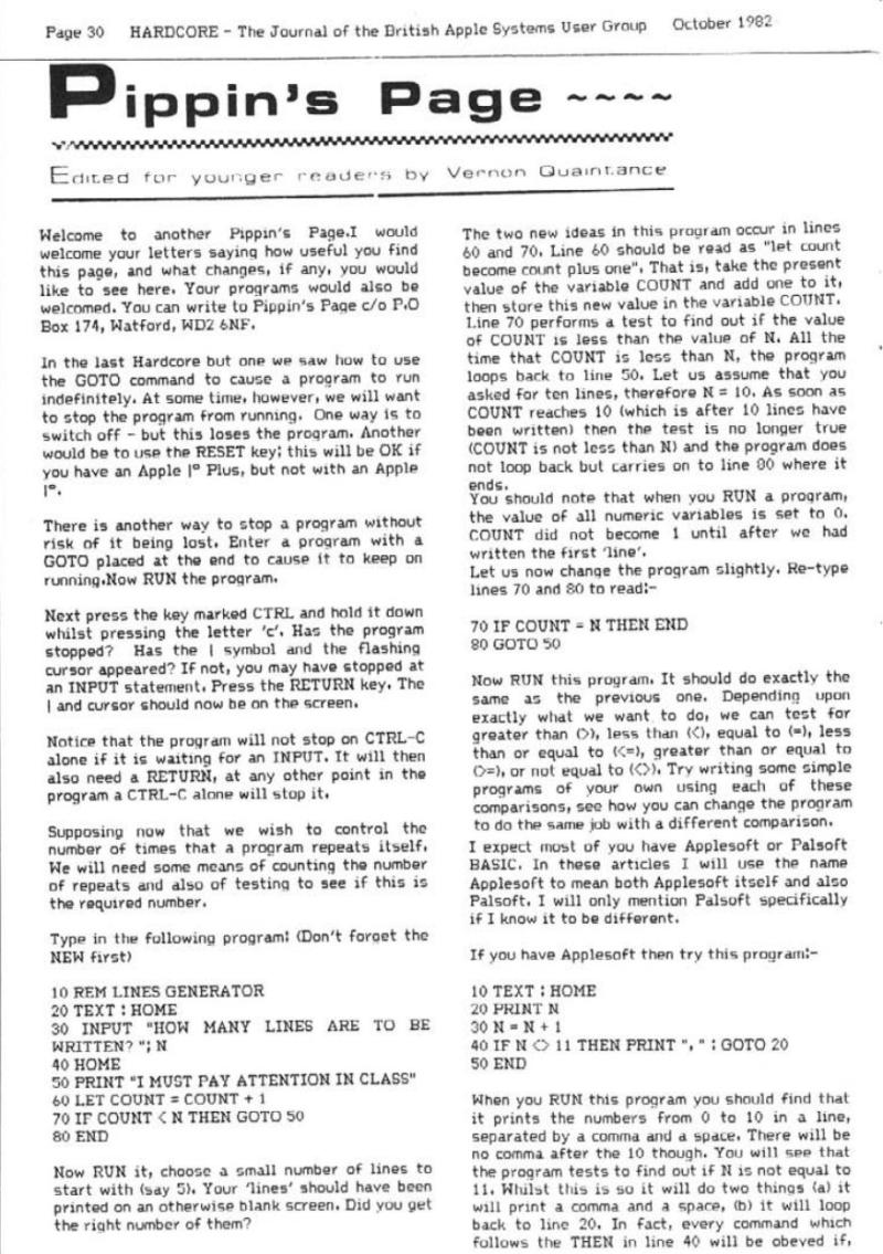 Hardcore Volume 2 No. 5 1982 10 BASUG GB — page 30