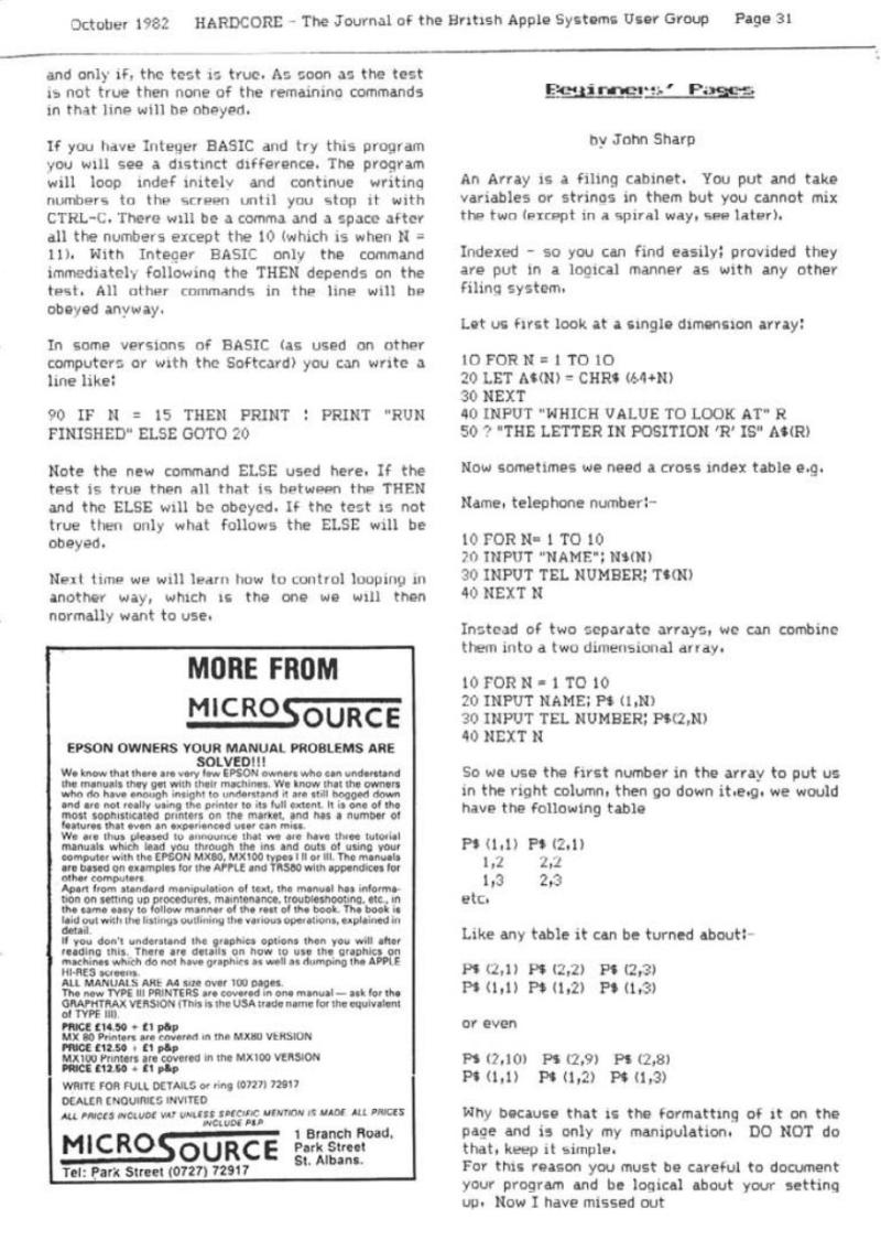 Hardcore Volume 2 No. 5 1982 10 BASUG GB — page 31