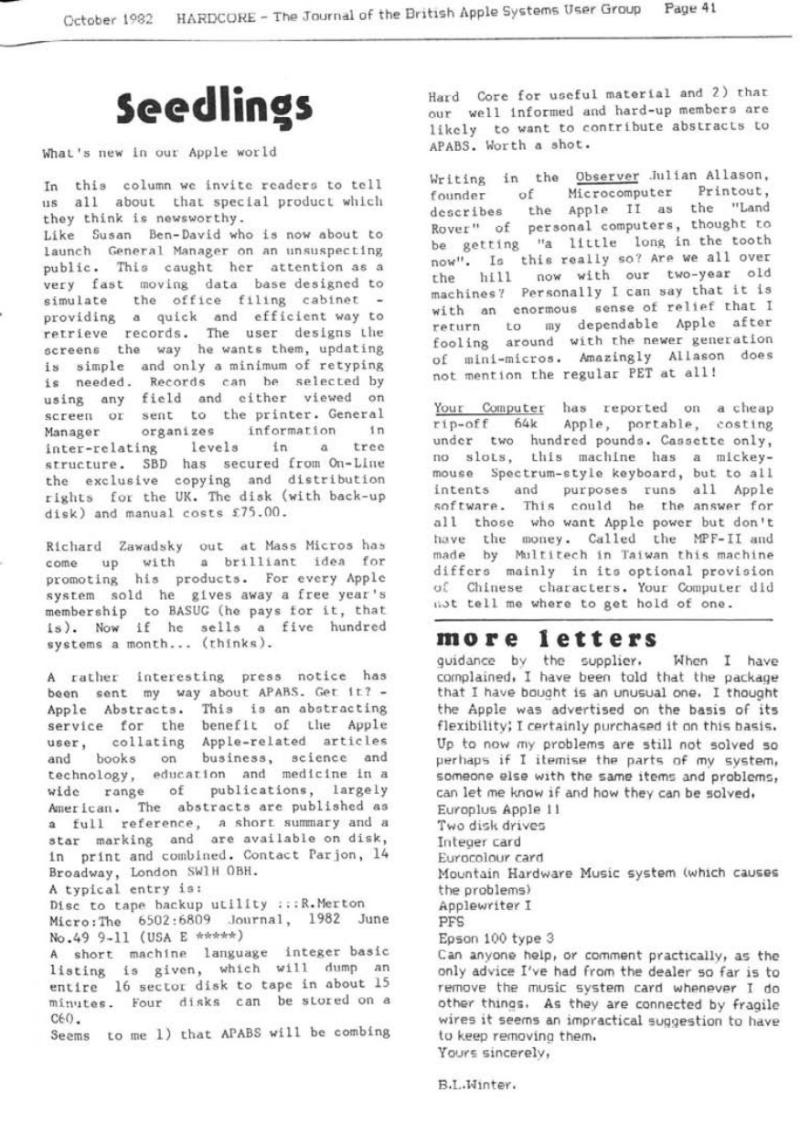 Hardcore Volume 2 No. 5 1982 10 BASUG GB — page 41