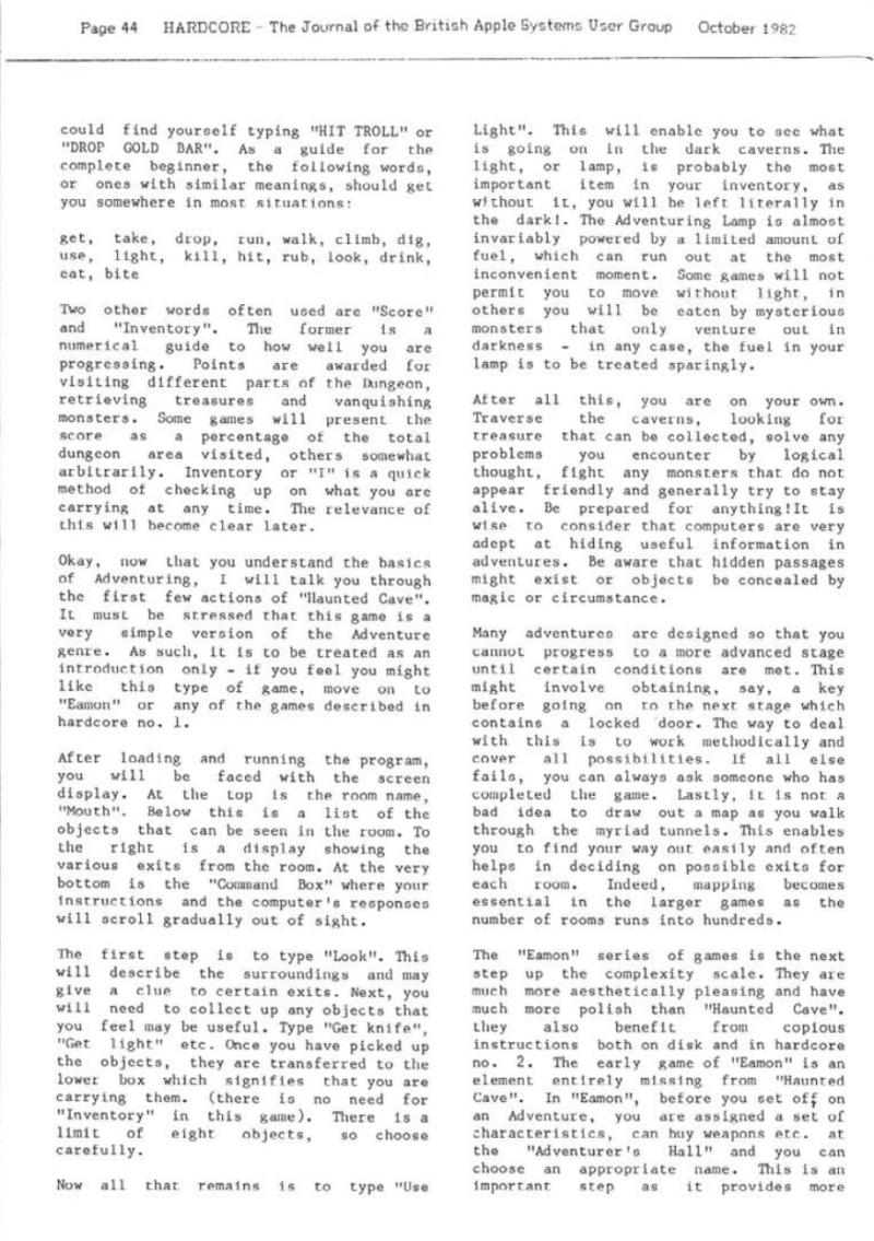 Hardcore Volume 2 No. 5 1982 10 BASUG GB — page 44