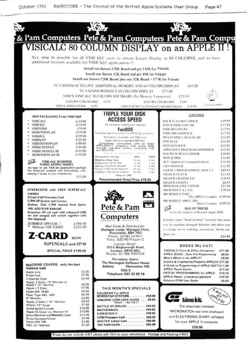 Hardcore Volume 2 No. 5 1982 10 BASUG GB — page 47