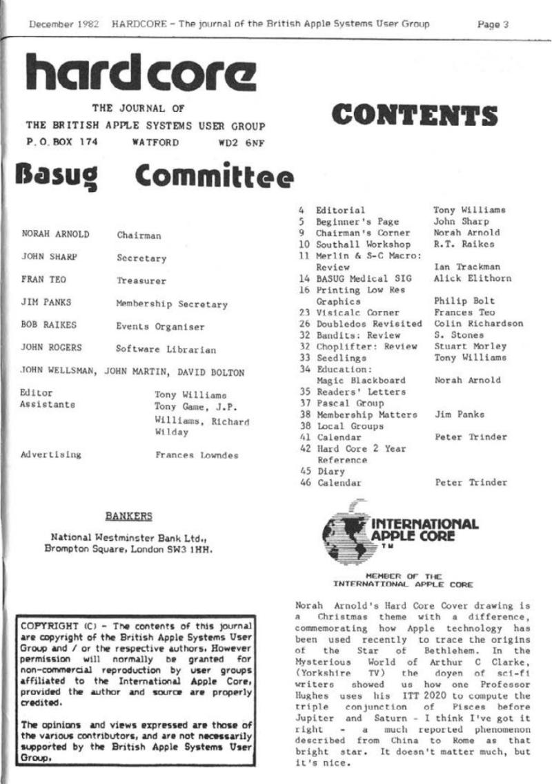 Hardcore Volume 2 No. 6 1982 12 BASUG GB — page 3