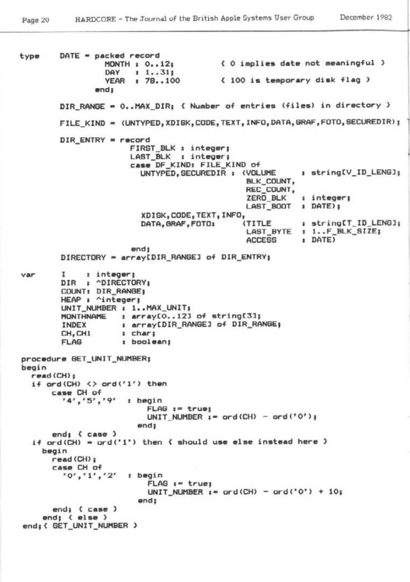 Hardcore Volume 2 No. 6 1982 12 BASUG GB — page 20