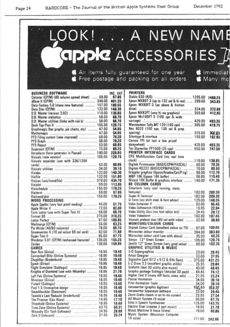 Hardcore Volume 2 No. 6 1982 12 BASUG GB — page 24