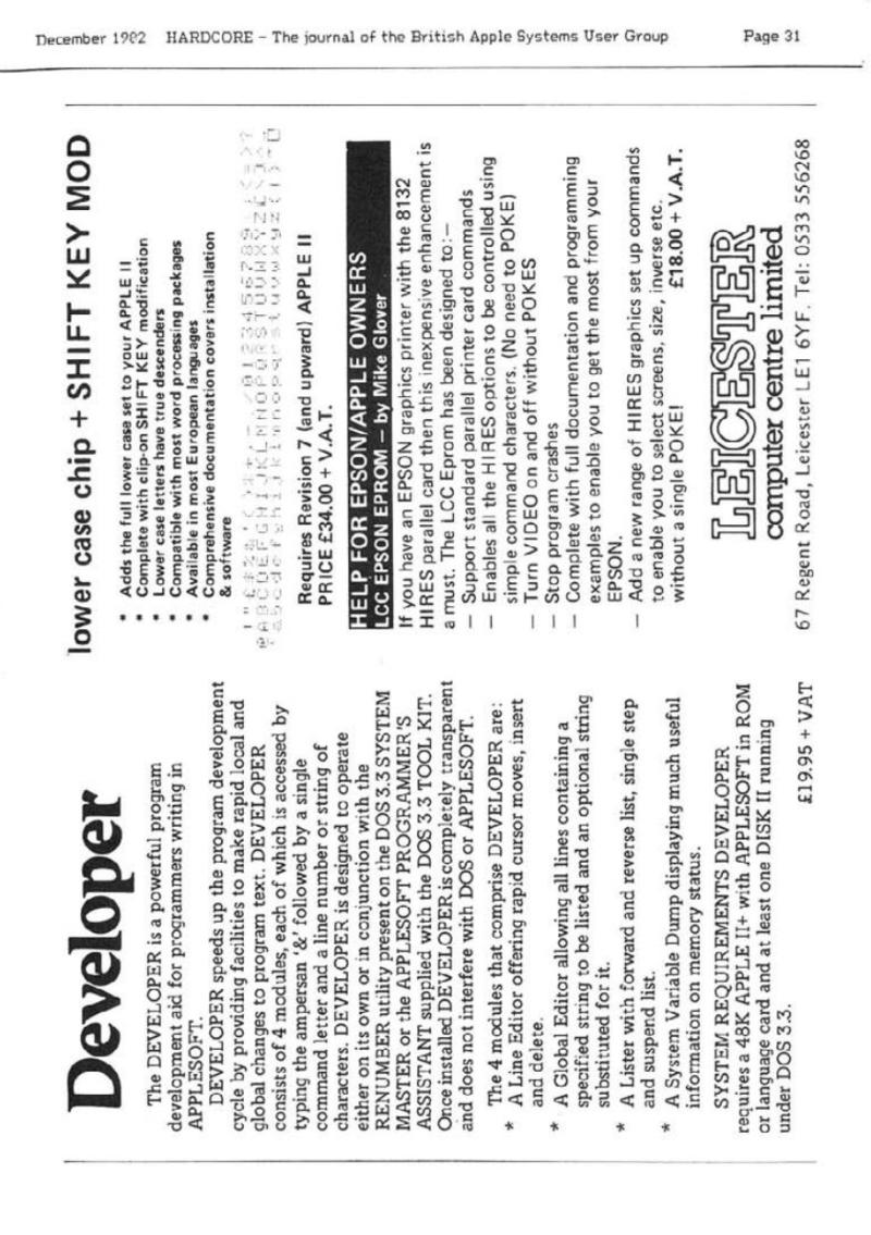 Hardcore Volume 2 No. 6 1982 12 BASUG GB — page 31