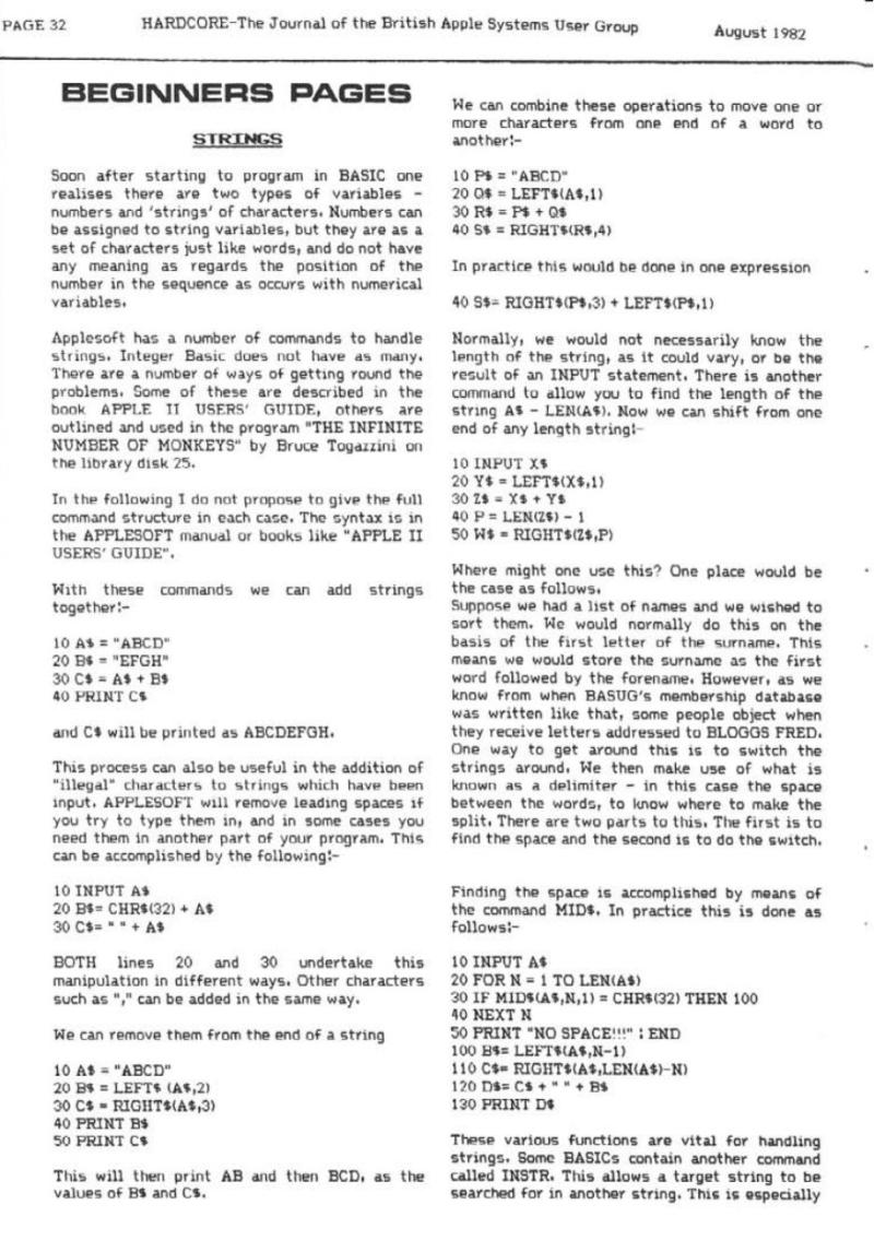 Hardcore Volume 2 No. 6 1982 12 BASUG GB — page 32