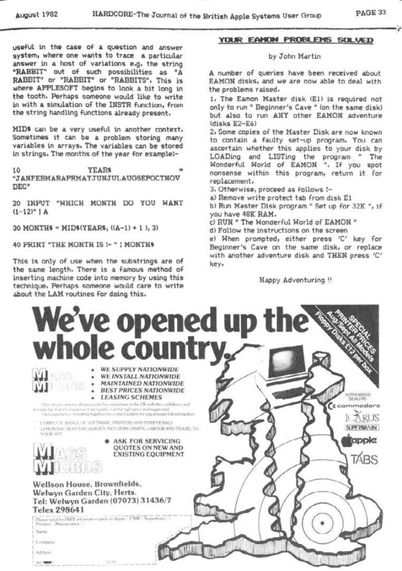 Hardcore Volume 2 No. 6 1982 12 BASUG GB — page 33